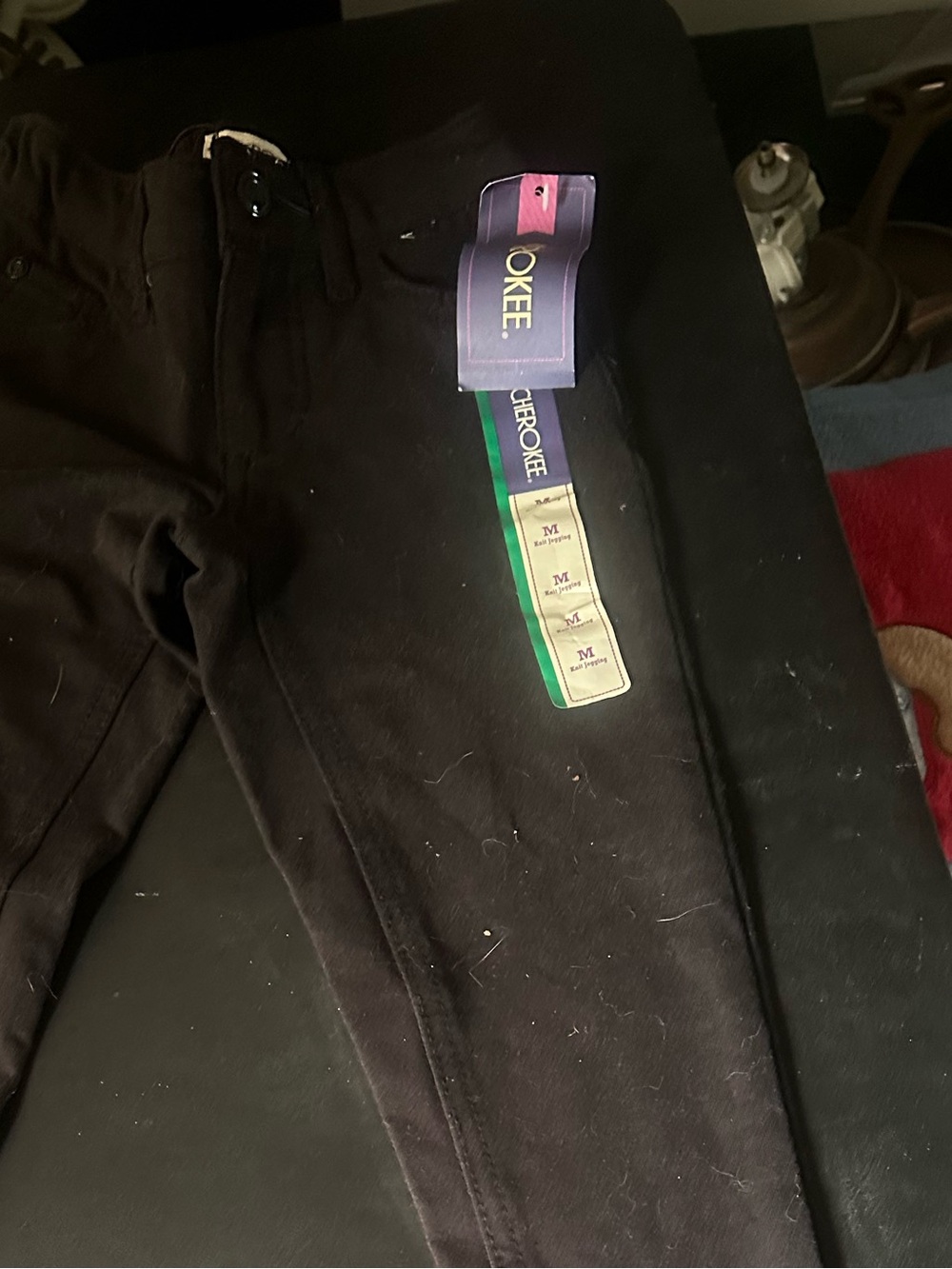 Cherokee Black Kids Stretch Leggings